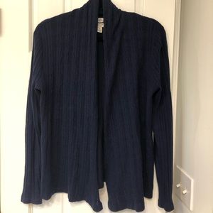 Open front Cable-knit Cardigan